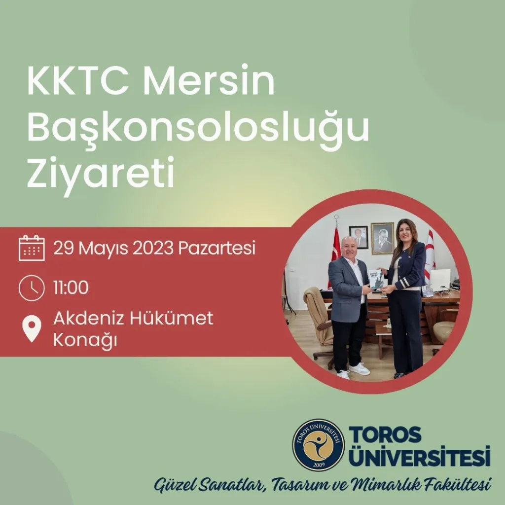 Gstmf Dekanı Prof. Dr. Uğurcan Akyüz, Kktc Mersin Başkonsolosluğunu Ziyaret Etti