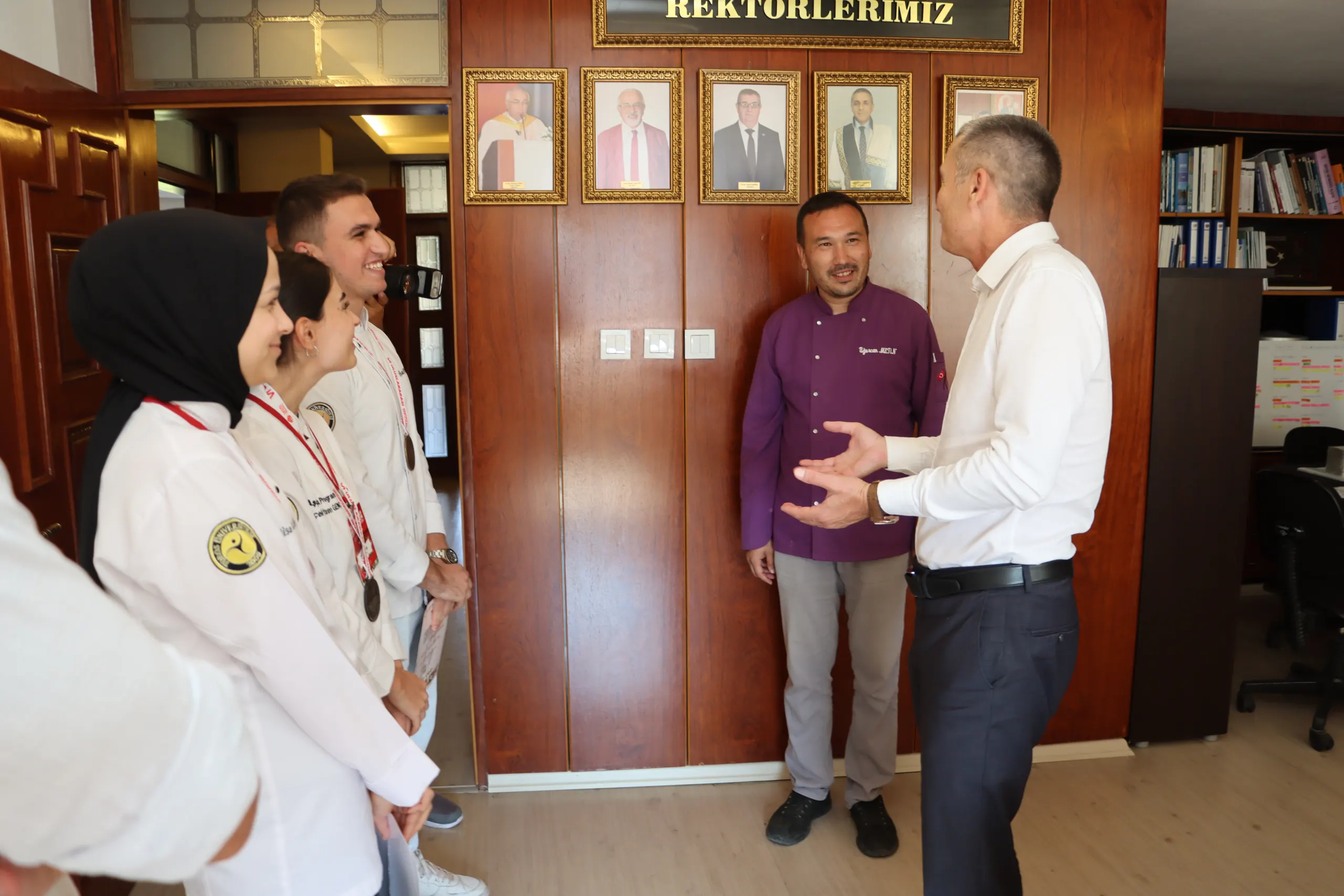 Toros University's Champion Chefs Visited Rector Prof. Dr. ömer Ariöz