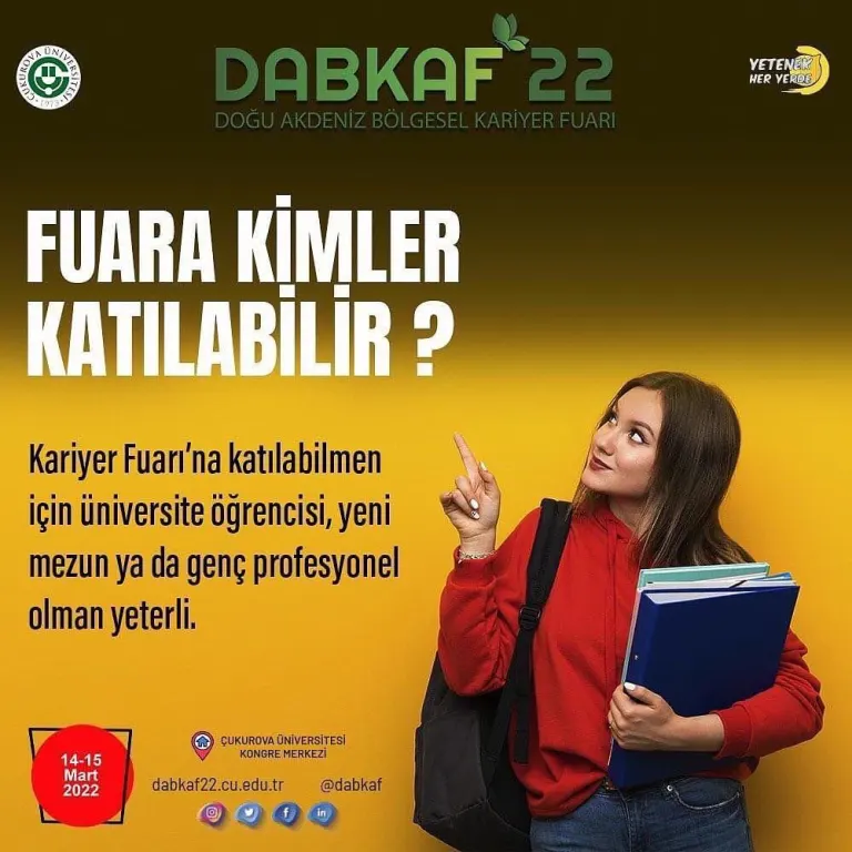 Doğu Akdeniz Bölgesel Kariyer Fuarı'na katılmak ister misiniz?