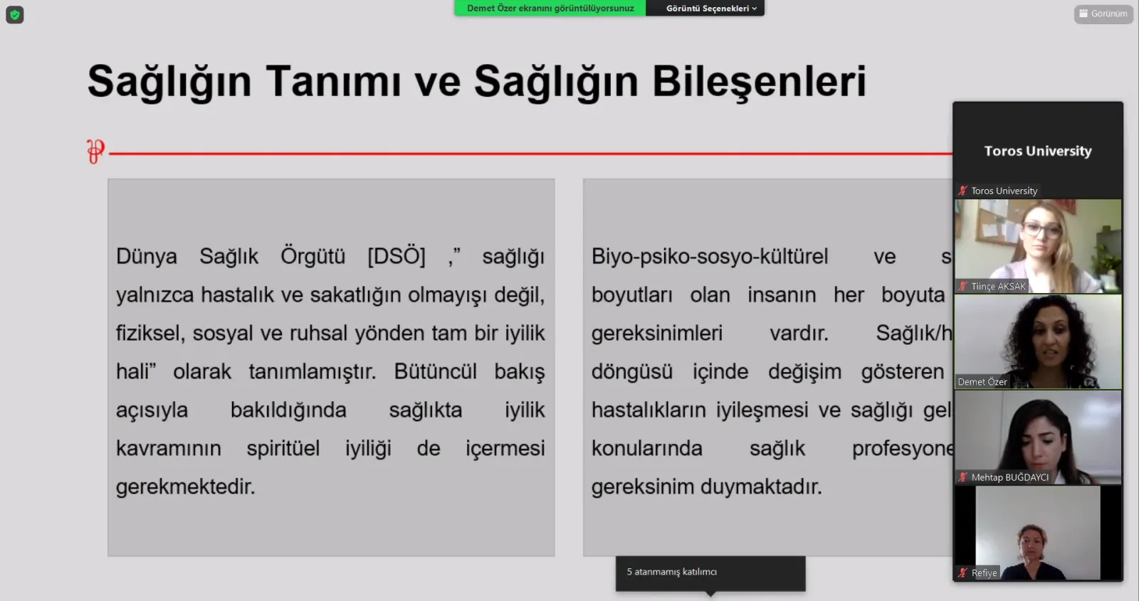 5. Ulusal Shmyo Sempozyumu Yapıldı