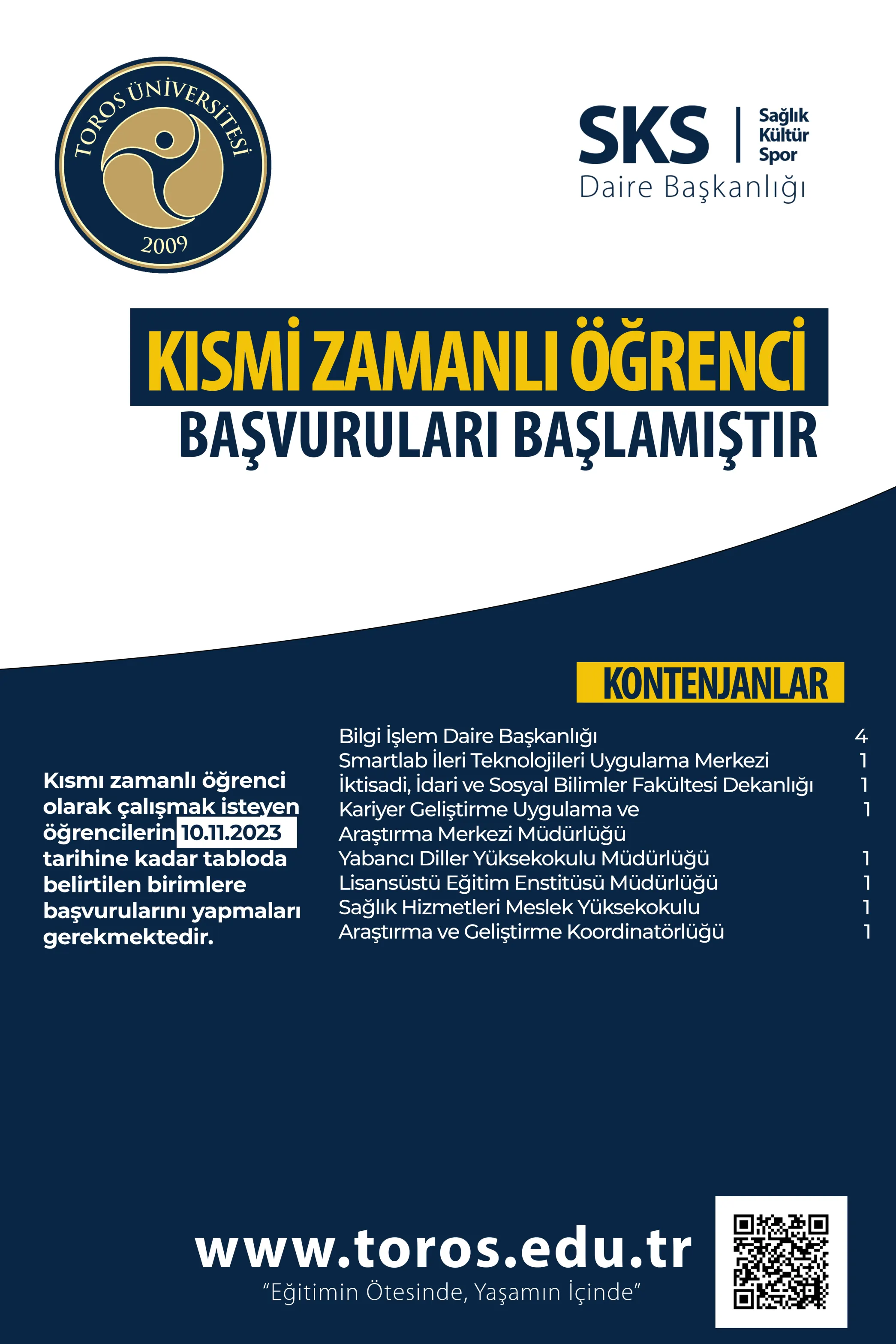 Kismi̇ Zamanli öğrenci̇ Başvurulari Başladi Kismi̇ Zamanli öğrenci̇ Başvurulari Başladi