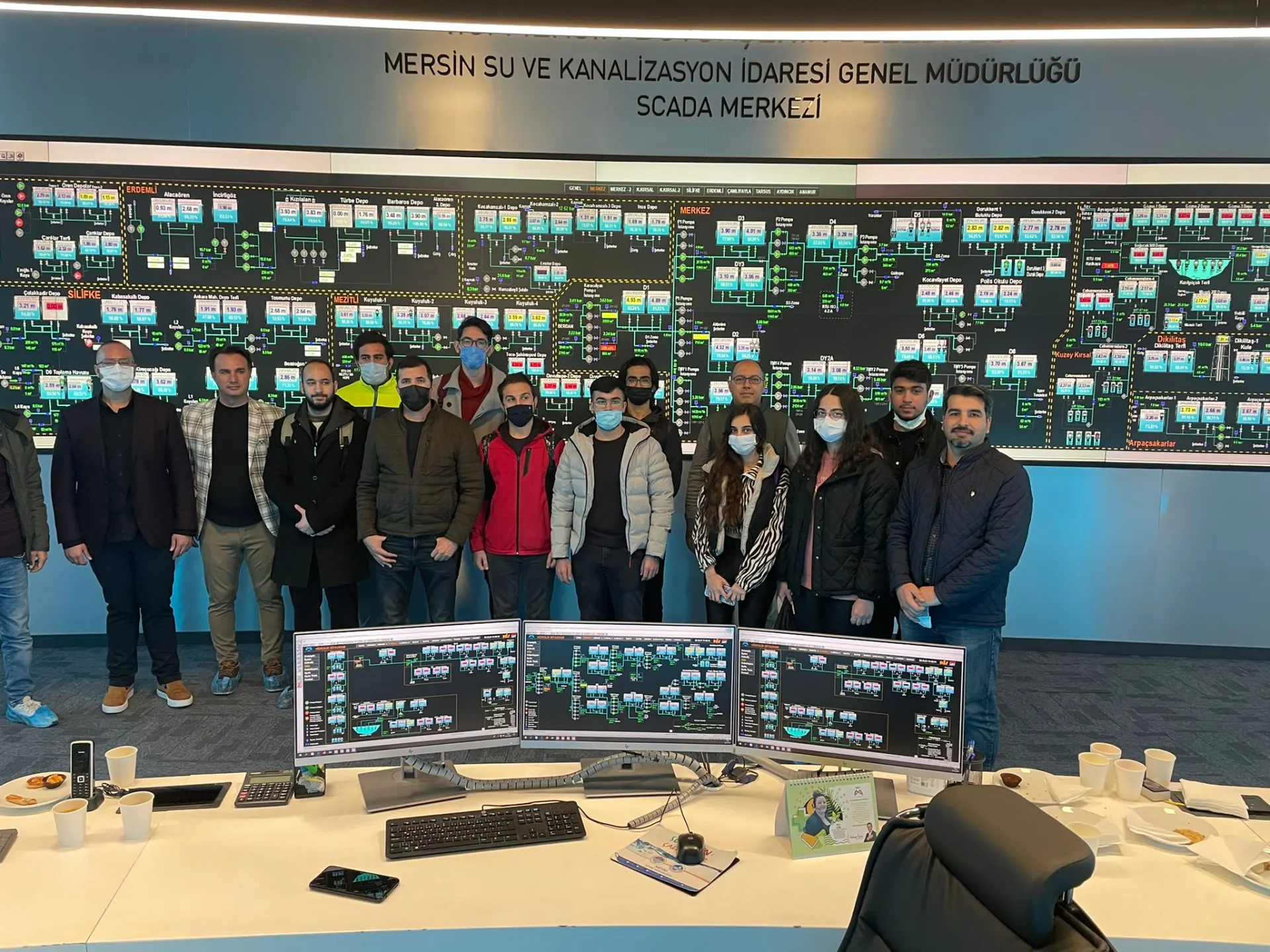 Mühendislik Fakültesi Öğrencileri Meski Scada Merkezinde