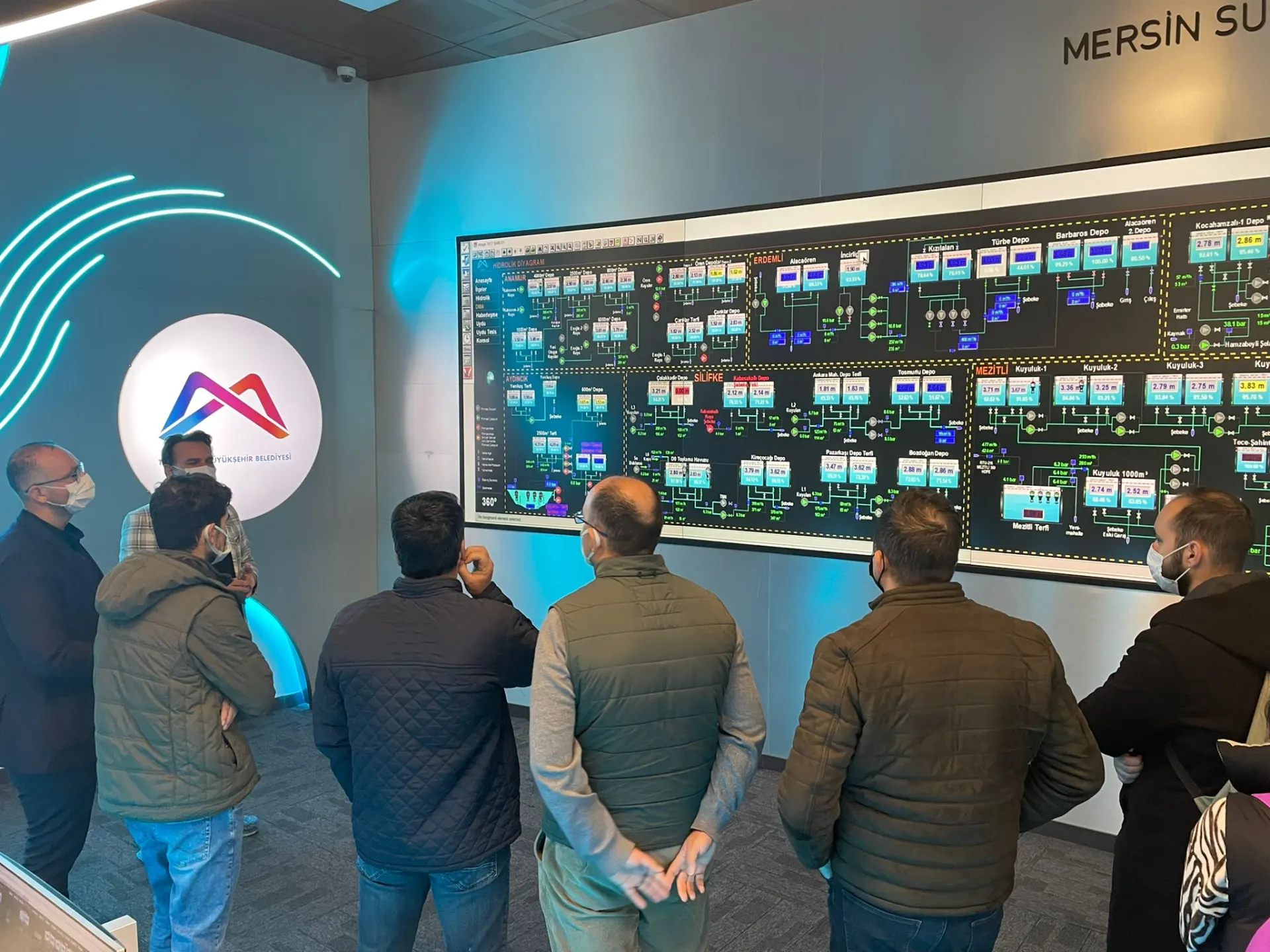 Mühendislik Fakültesi Öğrencileri Meski Scada Merkezinde