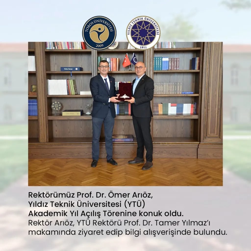 Rektörümüz Prof. Dr. Ömer Arıöz, Yıldız Teknik Üniversitesi (YTÜ) Akademik Yıl Açılış Törenine konuk oldu.