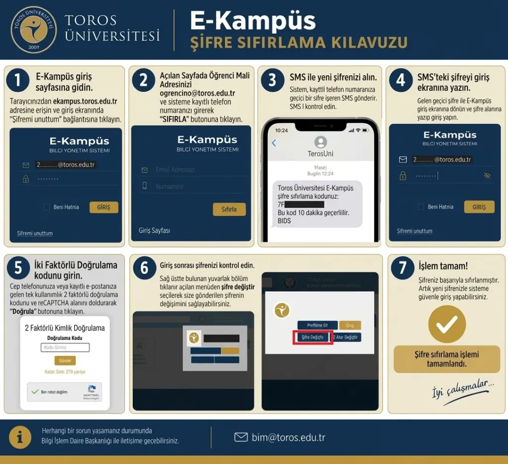Öğrenci Bilgi Sisteminde Yapılması Gereken Şifre Değişikliğiyle İlgili Duyuru