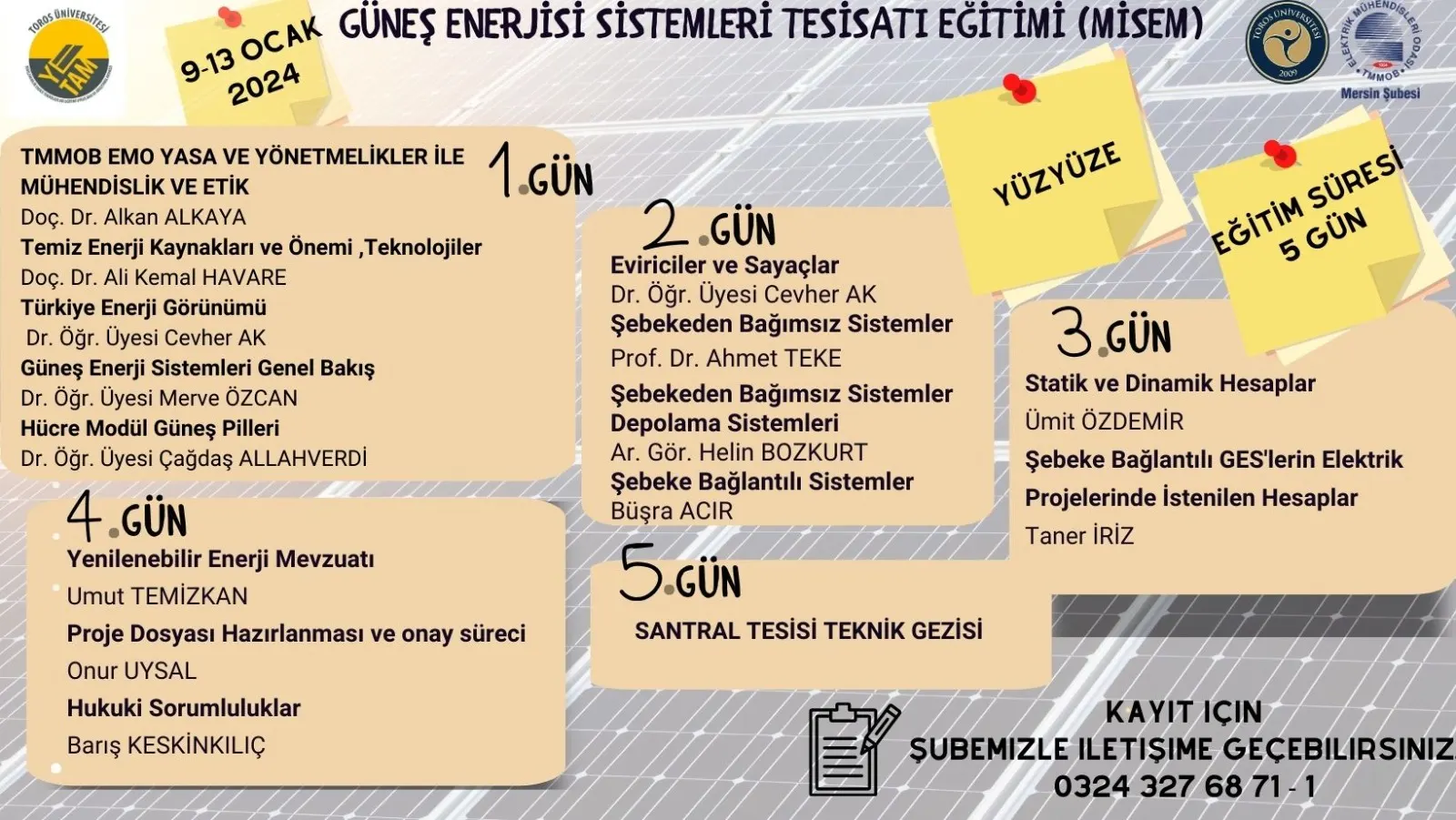 GÜNEŞ ENERJİSİ SİSTEMLERİ (GES) TESİSATI EĞİTİMİ