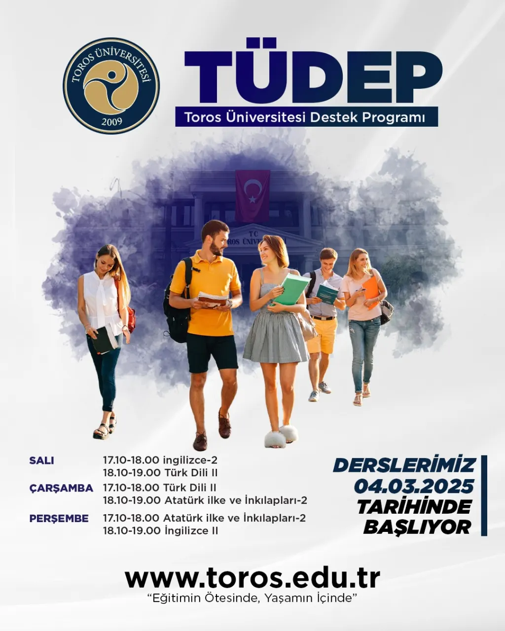 Sağlık Hizmetleri Meslek Yüksekokulu 2024-2025 Eğitim Öğretim Yılı Bahar Dönemi Tudep Derslerimiz Başlıyor