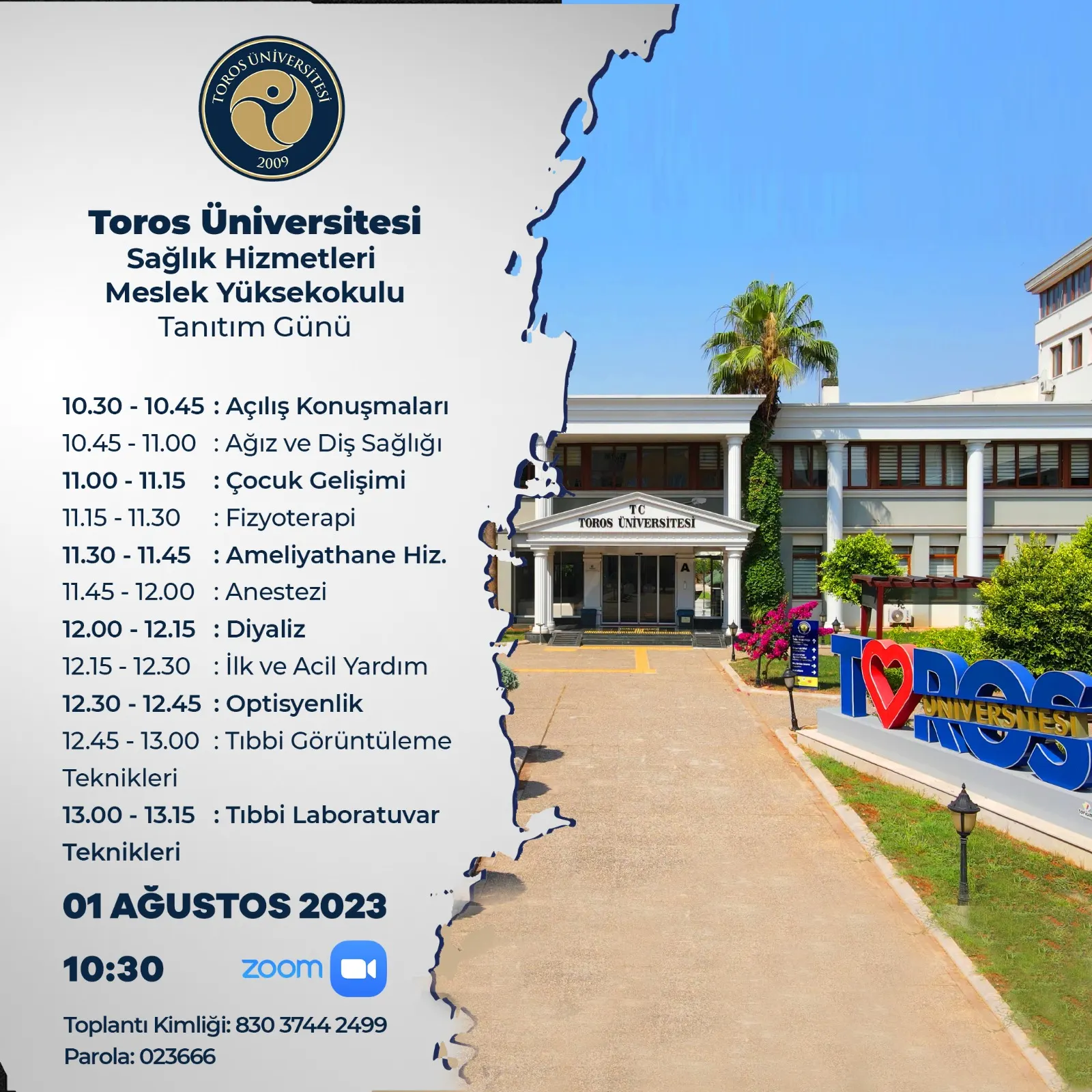TOROS ÜNİVERSİTESİ SMYO PROGRAM TANITIM GÜNÜ