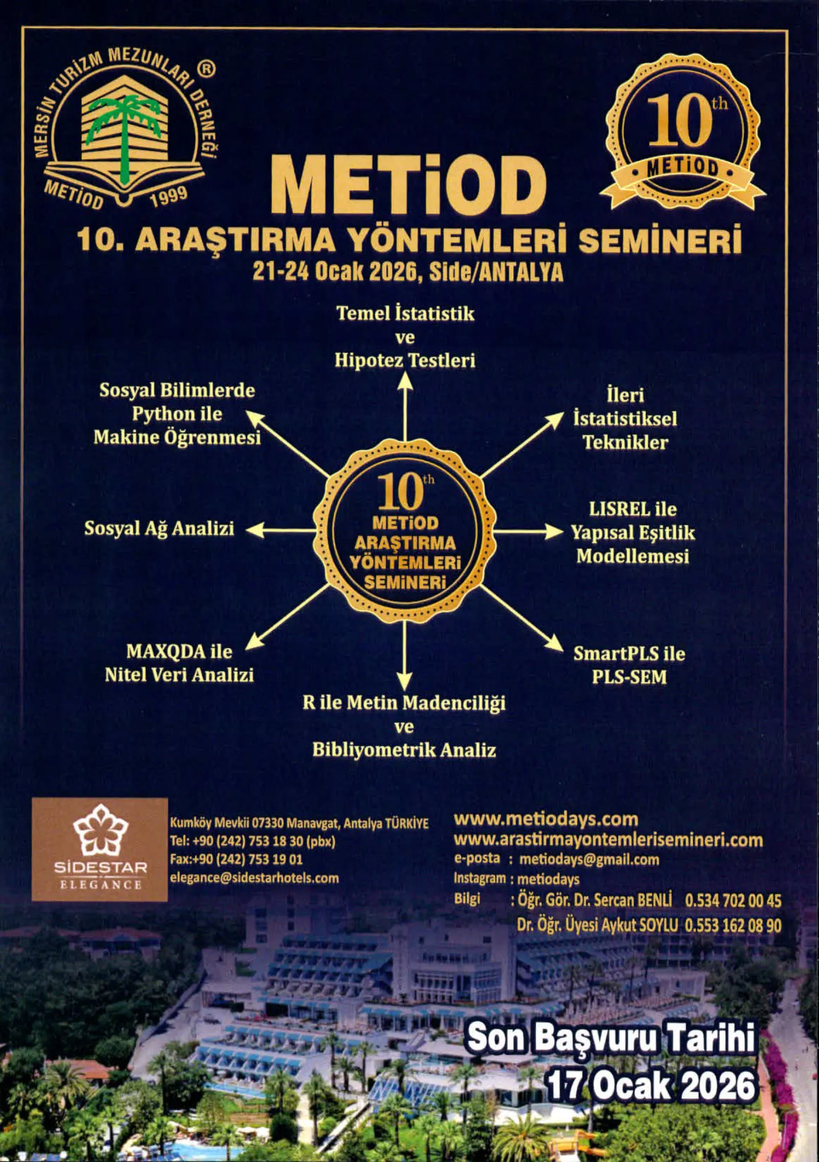 MERSİN ÜNİVERSİTESİ - 10. Araştırma Yöntemleri Semineri'nin Duyurusu