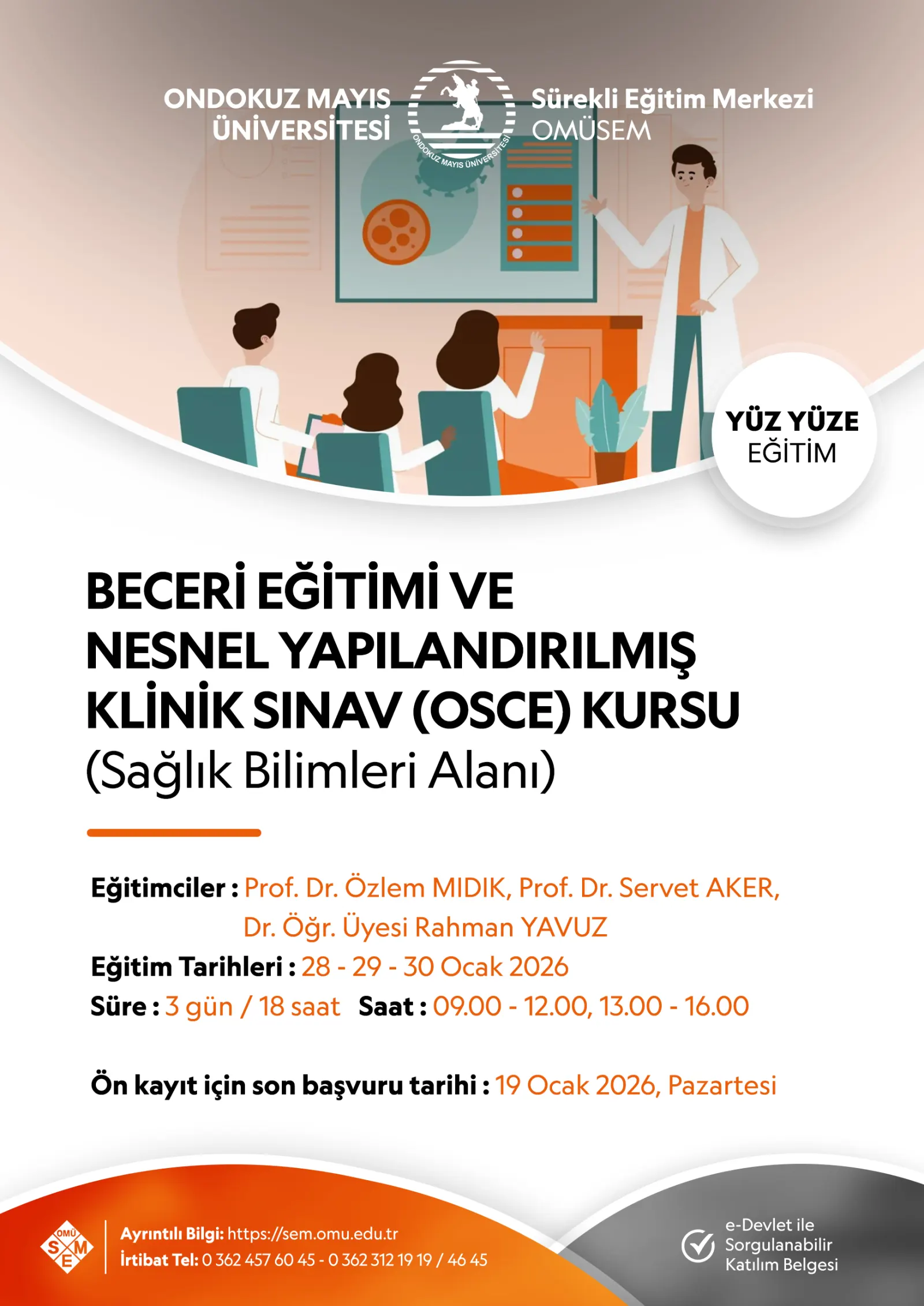 ONDOKUZ MAYIS ÜNİVERSİTESİ - OMÜSEM Eğitimleri