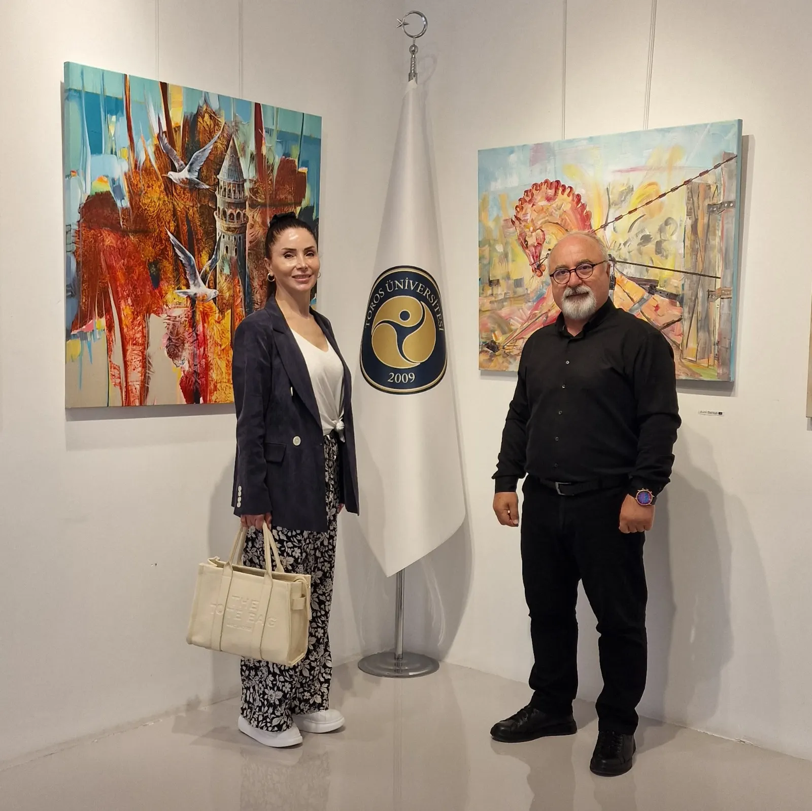 Ahu Kaynak, Chief Advisor To The Chairman Of The Founding Board Of Trustees, Visited The Gülüm özveren Art Gallery