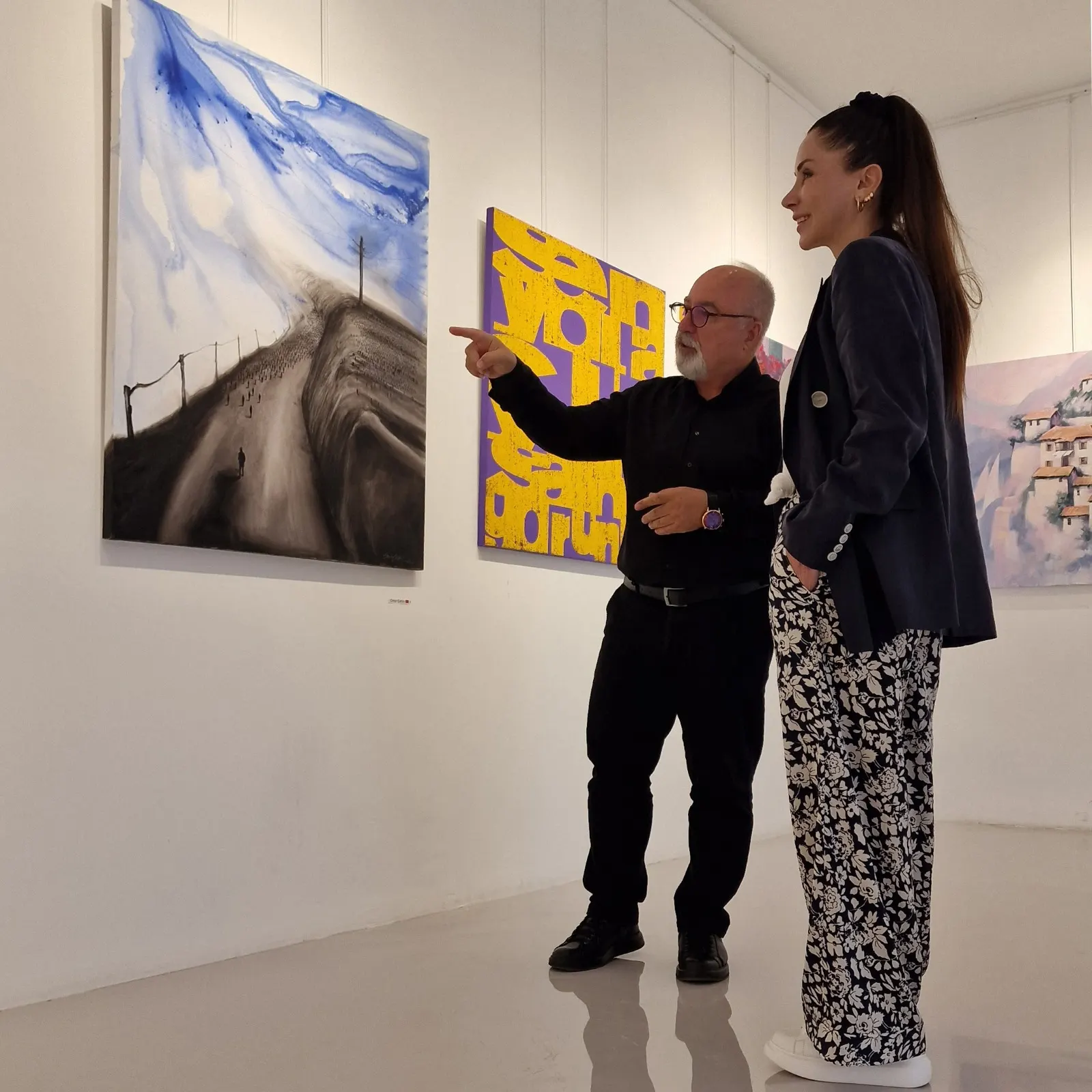 Ahu Kaynak, Chief Advisor To The Chairman Of The Founding Board Of Trustees, Visited The Gülüm özveren Art Gallery