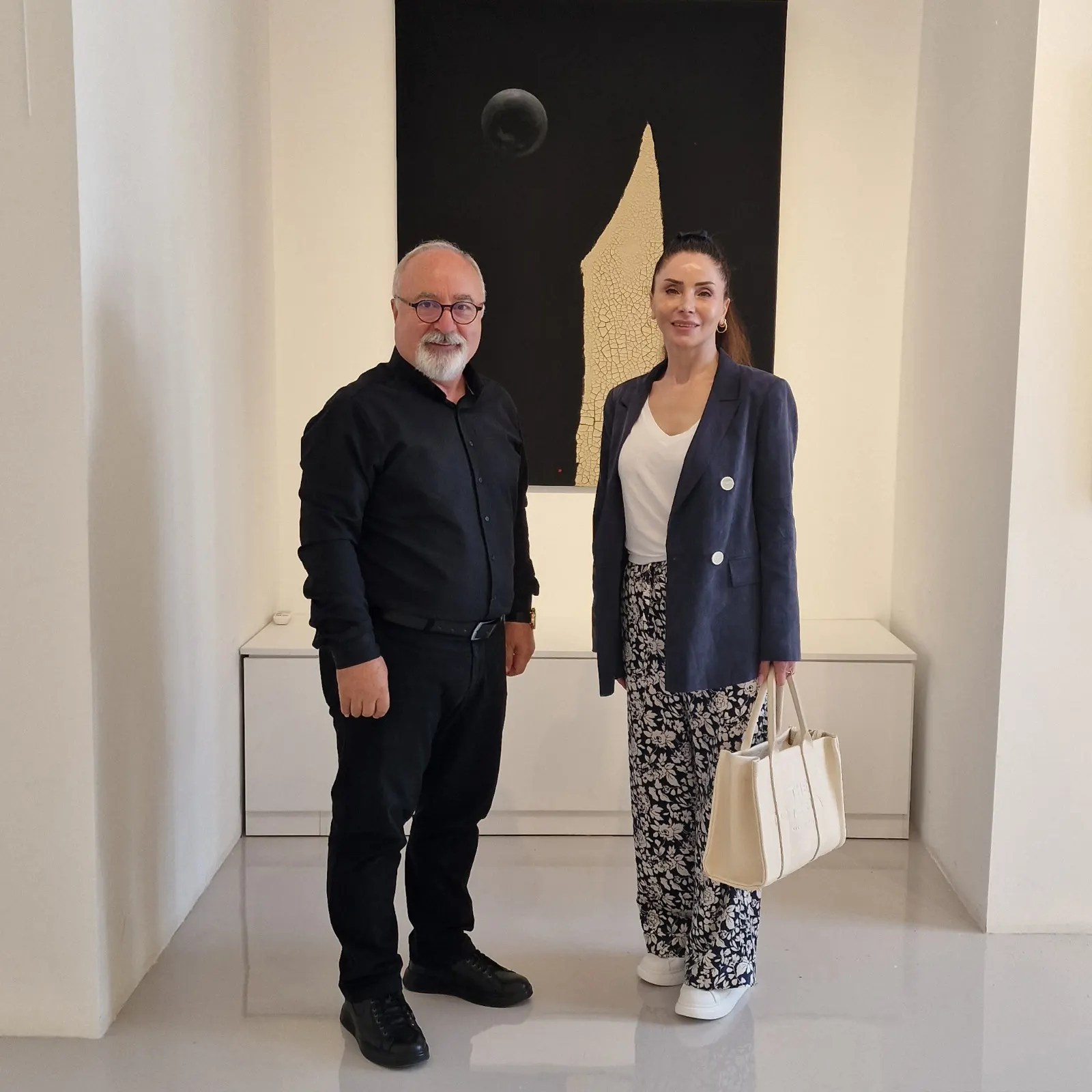 Ahu Kaynak, Chief Advisor To The Chairman Of The Founding Board Of Trustees, Visited The Gülüm özveren Art Gallery