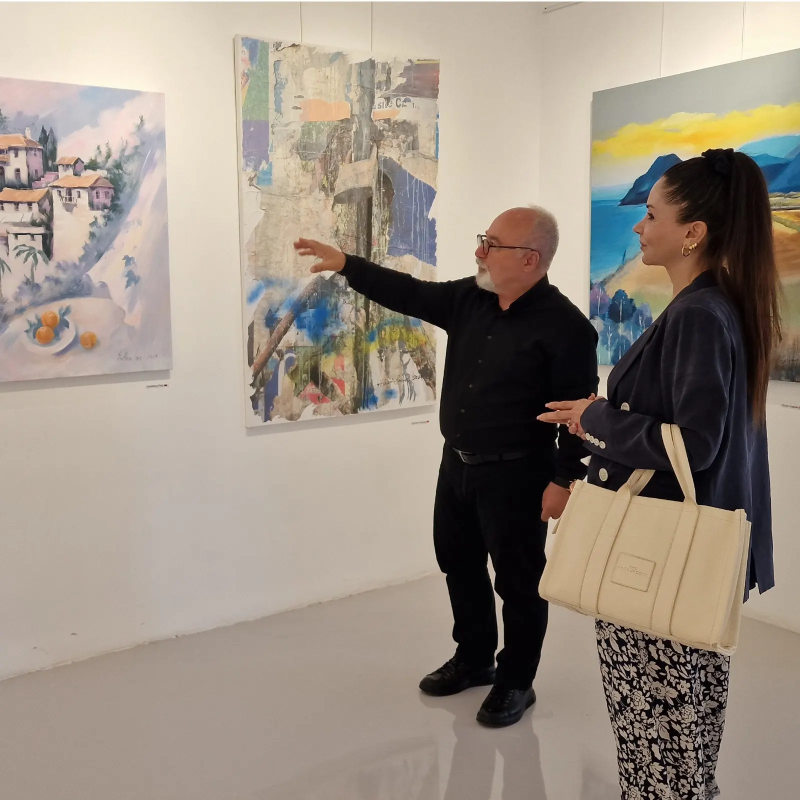 Ahu Kaynak, Chief Advisor To The Chairman Of The Founding Board Of Trustees, Visited The Gülüm özveren Art Gallery