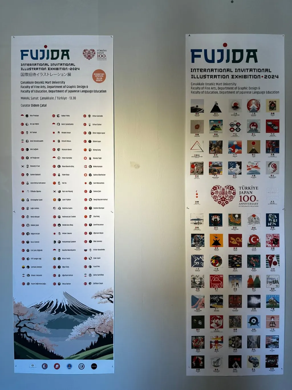 Prof.dr. Uğurcan Akyüz Represented Our School At Fuji̇da Illustration Exhibition