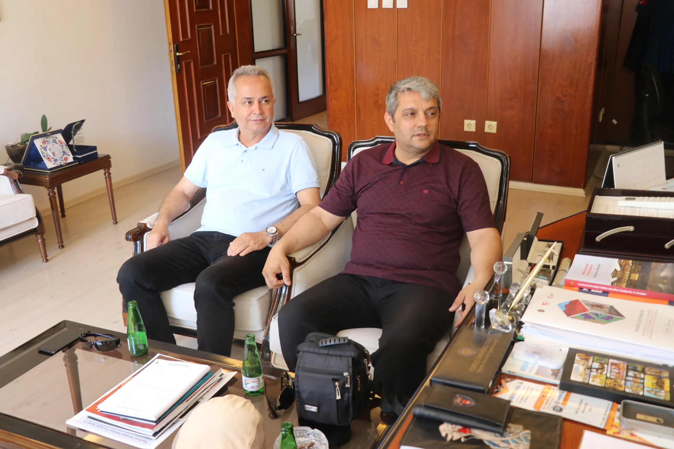 Mustafa Uçar'dan Prof. Dr. Ömer Arıöz'e Ziyaret