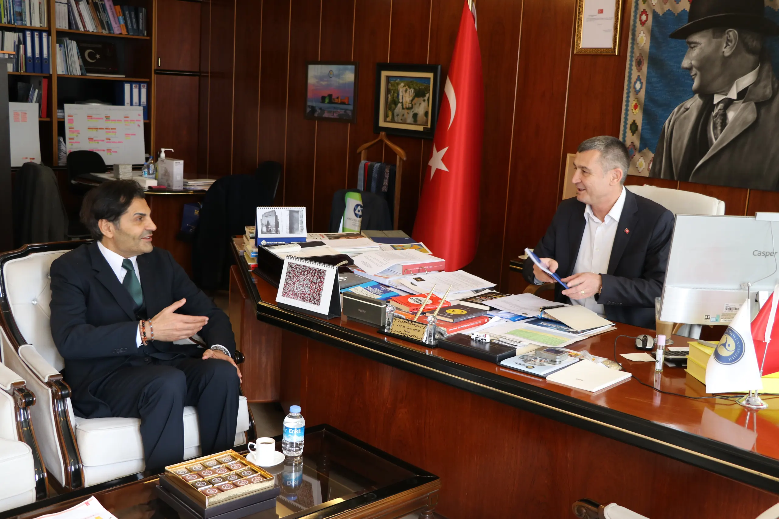 Visit From Cüneyt Karaaslan To Rector Prof. Dr. ömer Ariöz