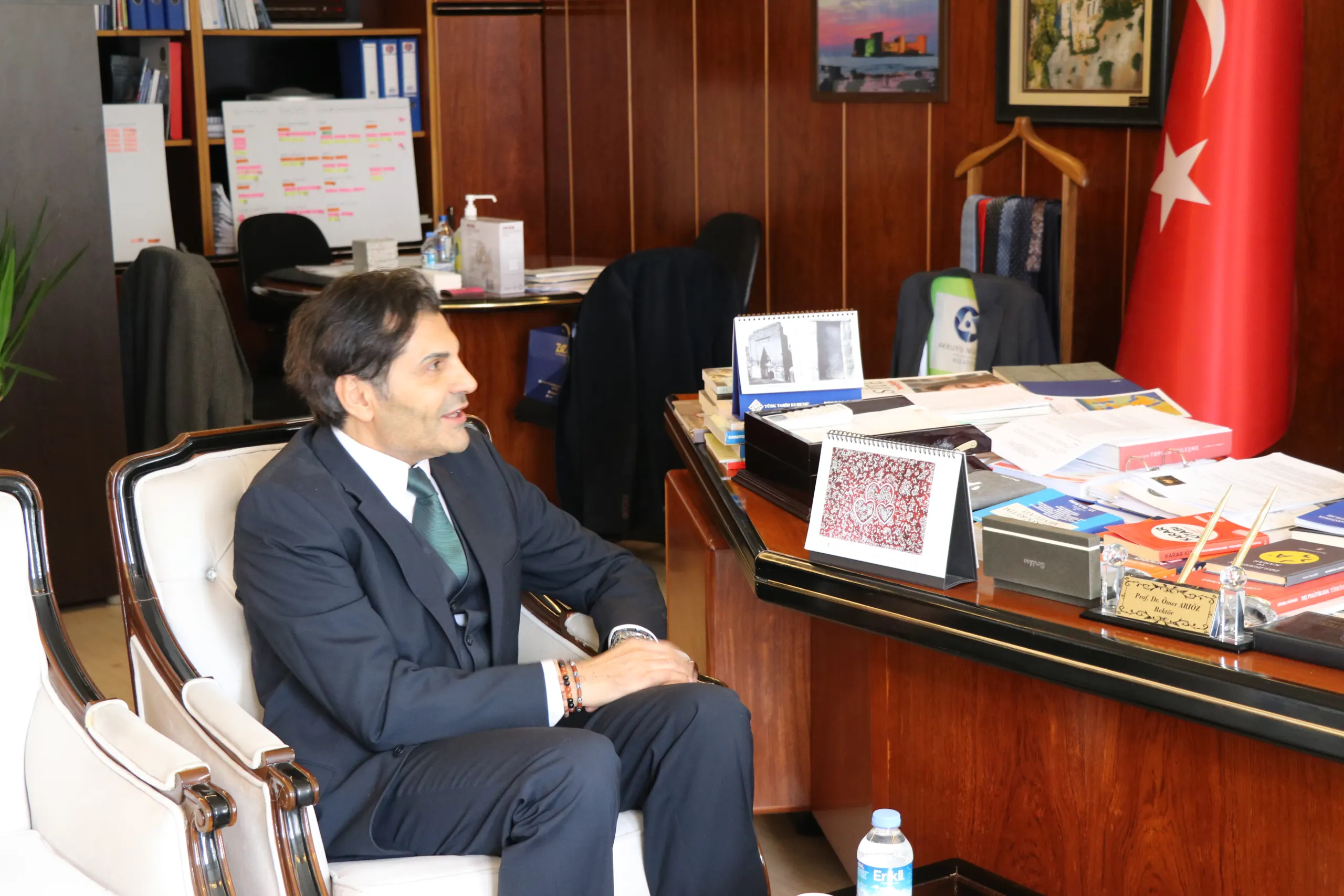 Visit From Cüneyt Karaaslan To Rector Prof. Dr. ömer Ariöz