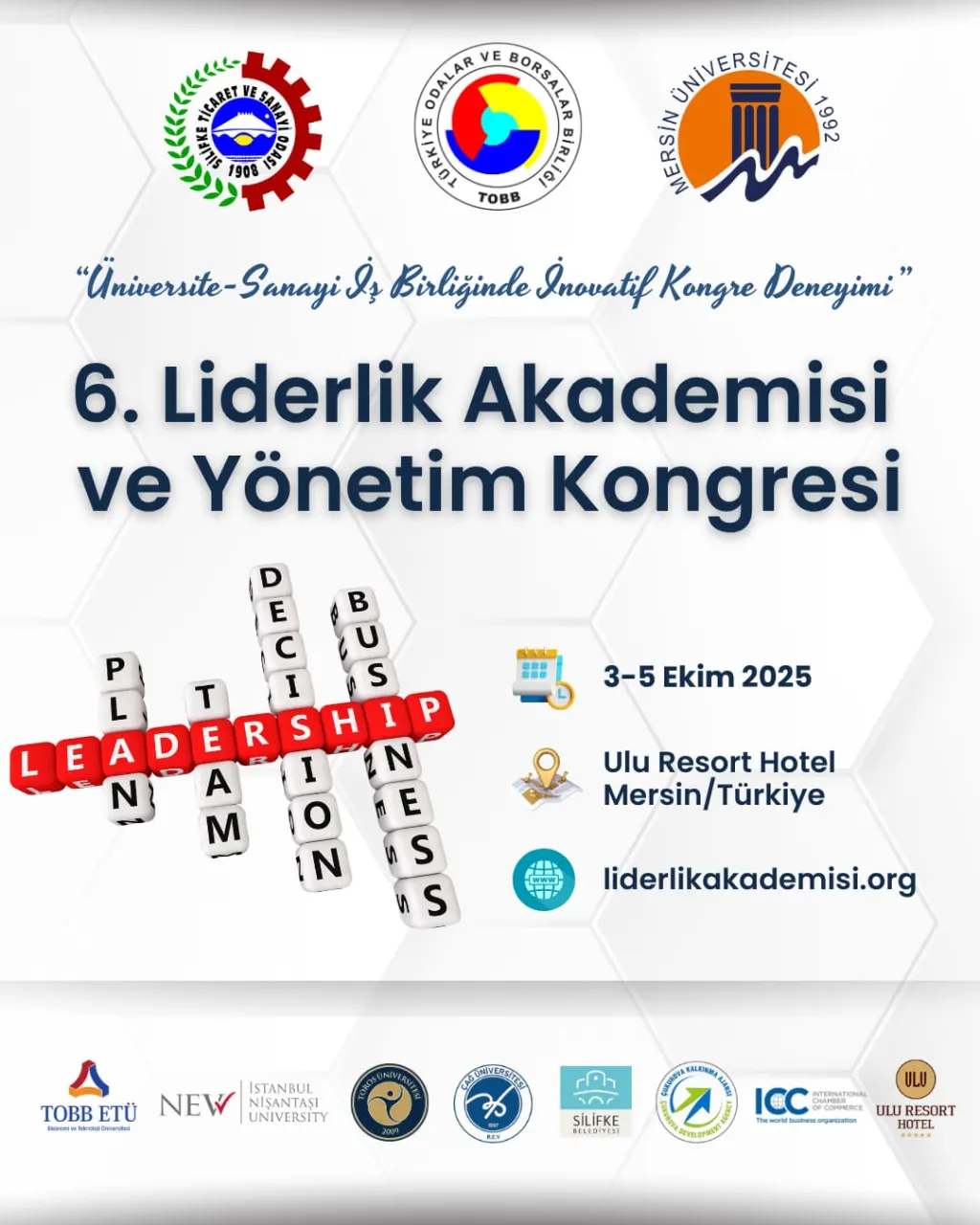 Rektör Arıöz, Liderlik Akademisi Kongresi’nde Çağrılı Konuşmacı Olarak Yer Alacak