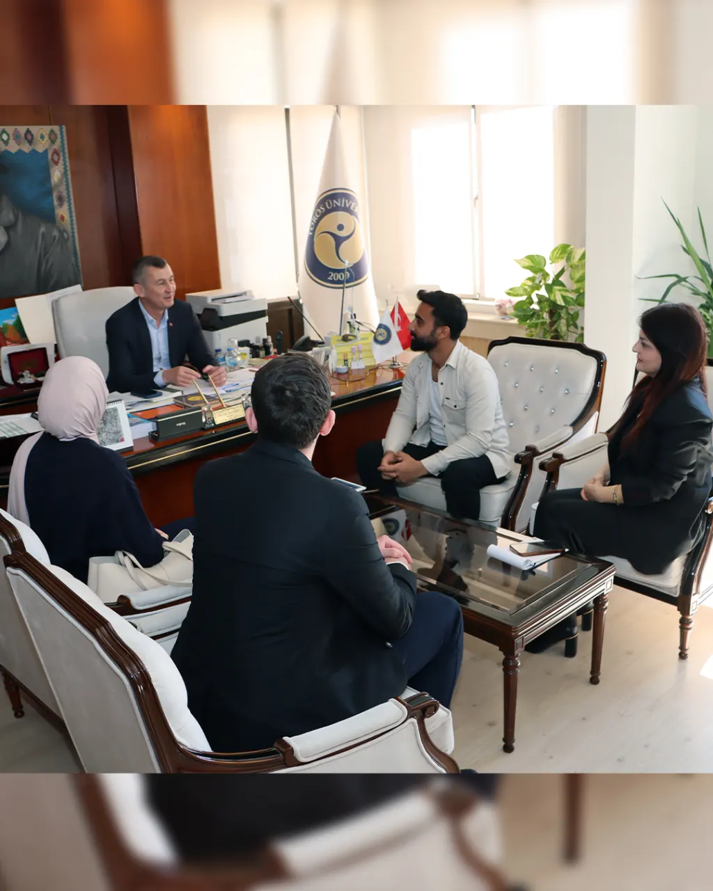 Visit By The Syrian Student Union To Toros University Rector Prof. Dr. ömer Ariöz