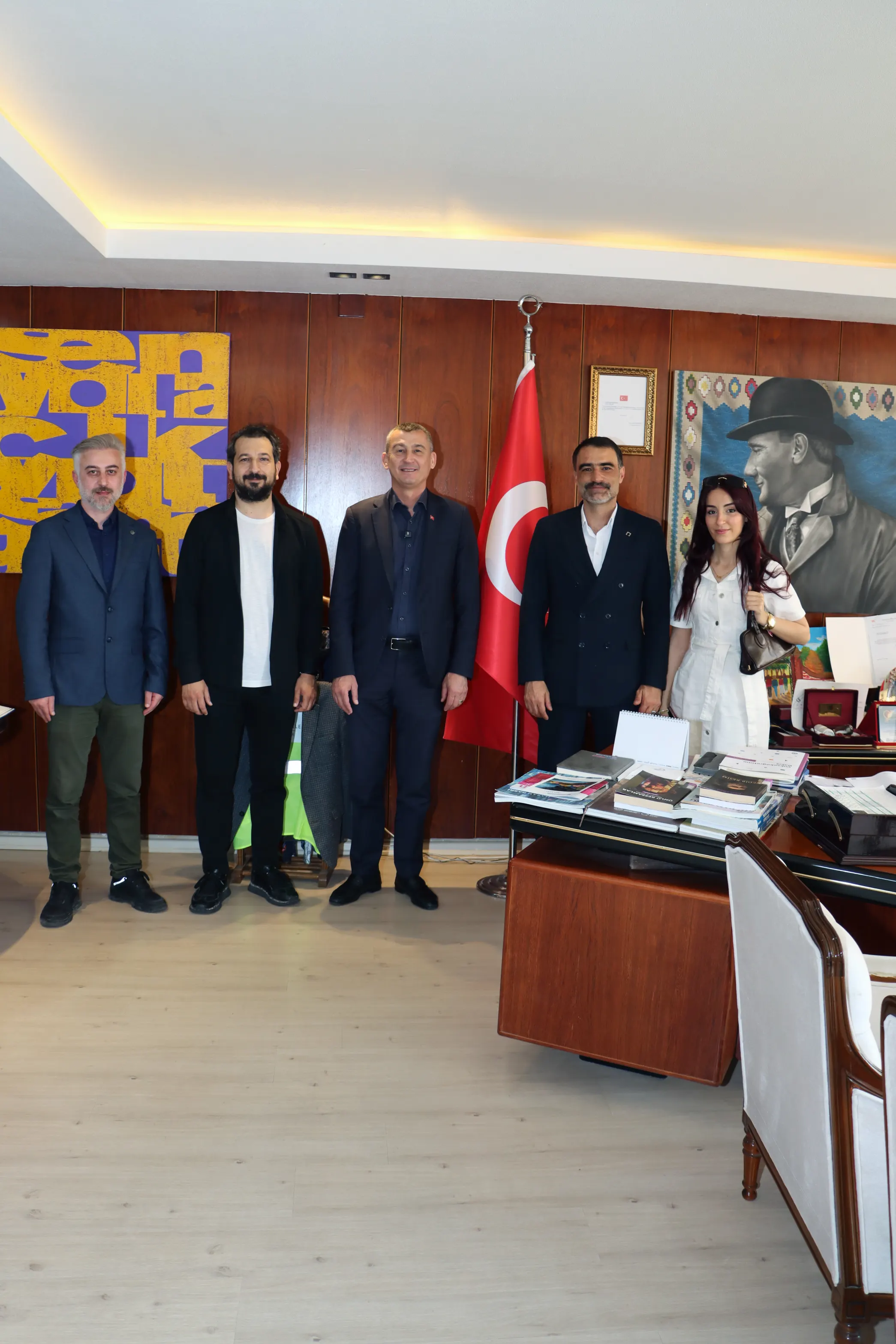 Mimarlar Odası Mersin Şubesi’nden Rektör Prof. Dr. Ömer Arıöz’e Nezaket Ziyareti
