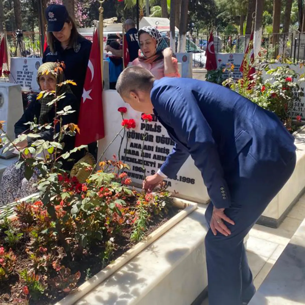 Rektörümüz Prof.dr. Ömer Arıöz’den Bayram Öncesi Şehitlik Ziyareti