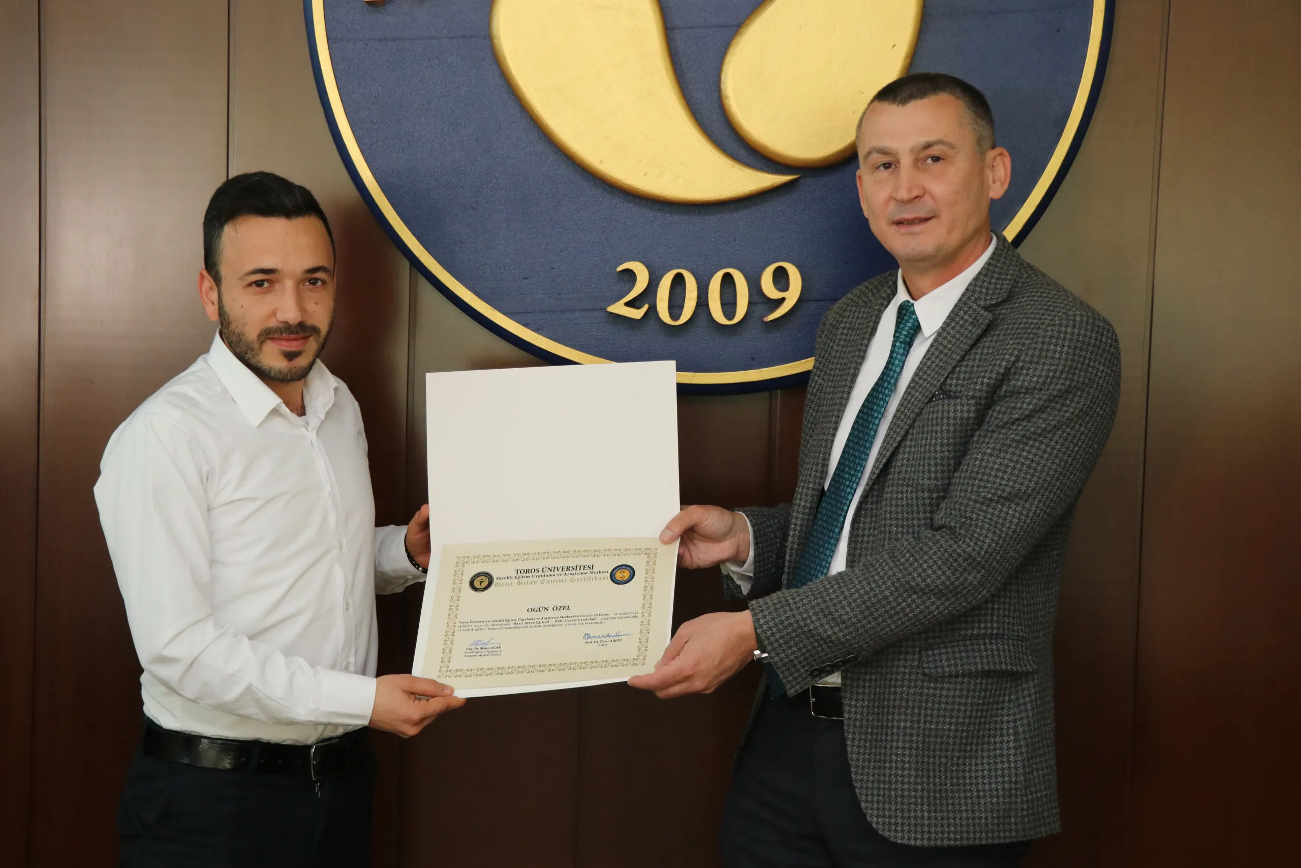 Çımko Çalışanları’na TORSEM Hazır Beton Eğitimi&nbsp;Sertifikarları&nbsp;Teslim&nbsp;Edildi