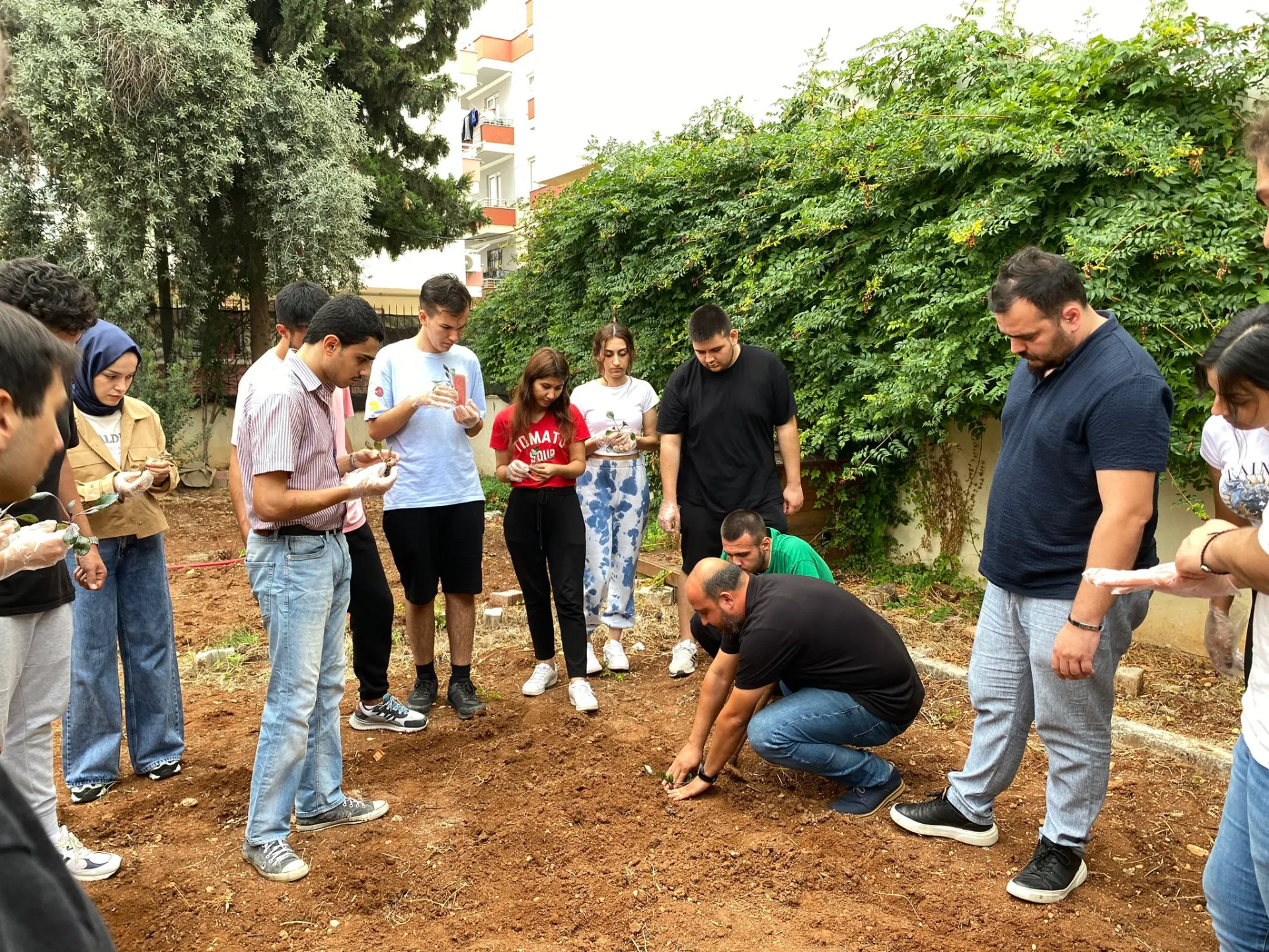 Toros Üniversitesi’nde Fideler Toprakla Buluştu Toros Üniversitesi’nde Fideler Toprakla Buluştu