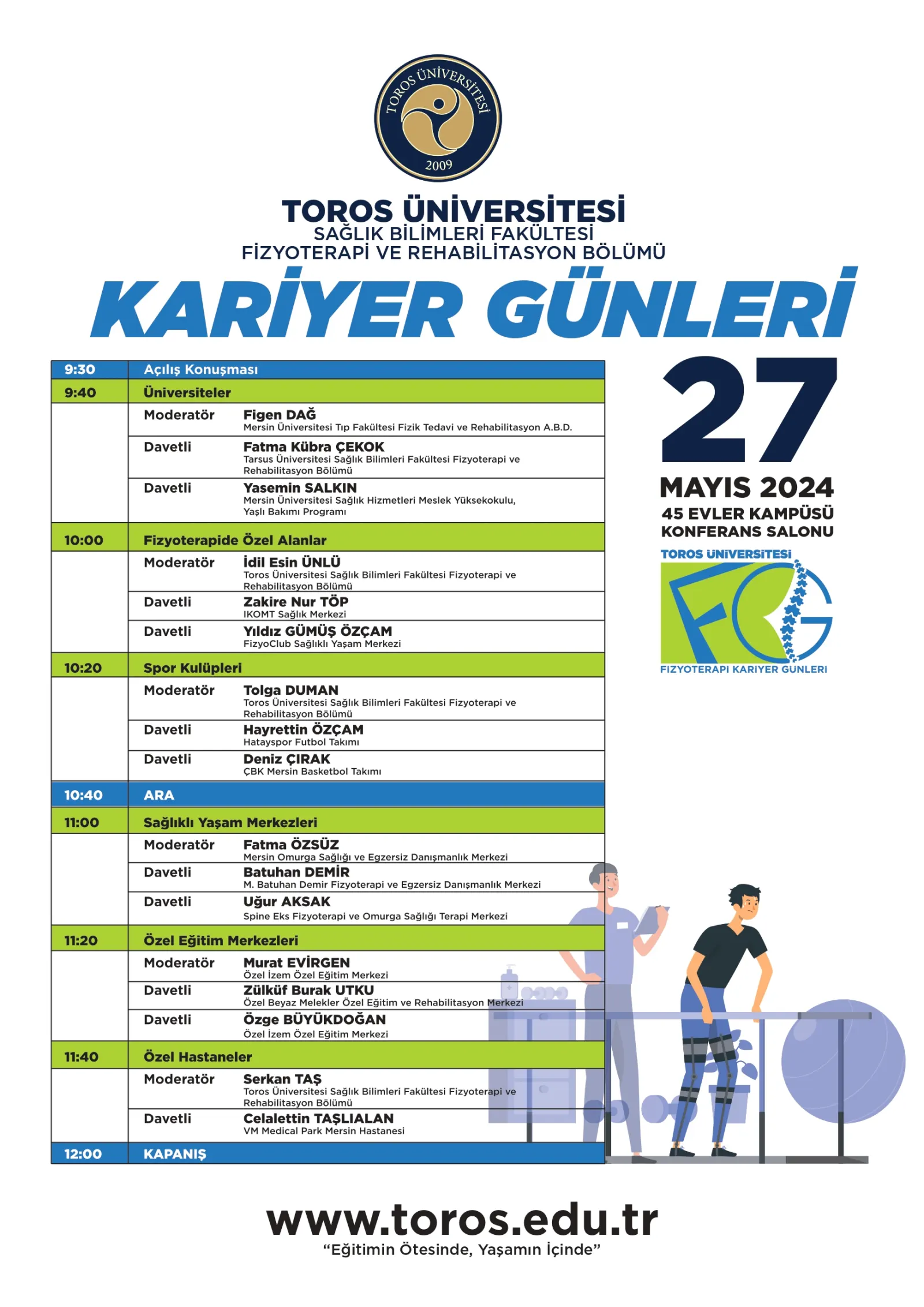 Fi̇zyoterapi̇ Ve Rehabi̇li̇tasyon Bölümü Kari̇yer Günleri̇ 2024 Etki̇nli̇ği̇