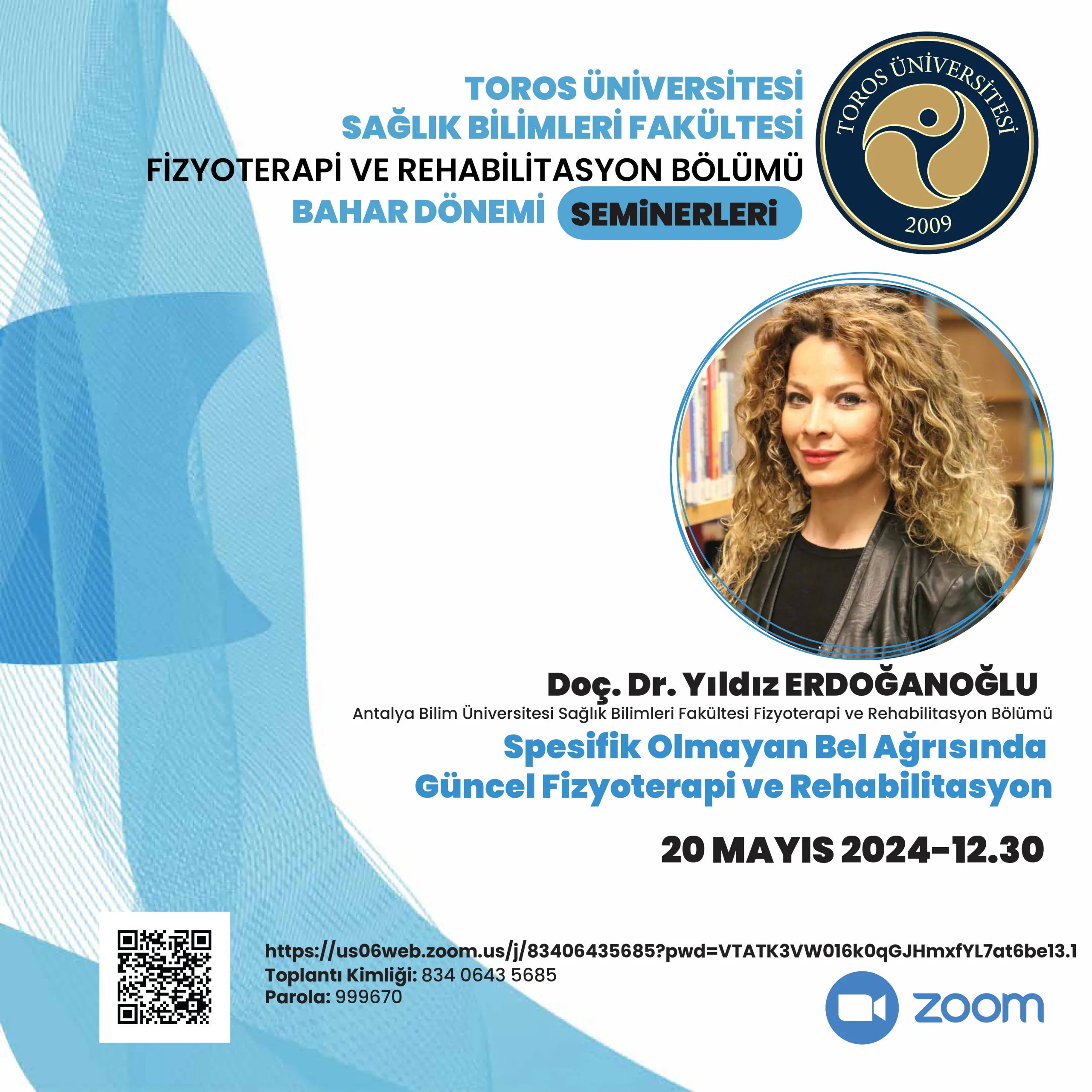 Fizyoterapi ve Rehabilitasyon Bölümü Bahar Dönemi Seminerleri